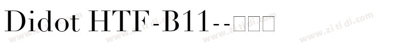 Didot HTF-B11-字体转换